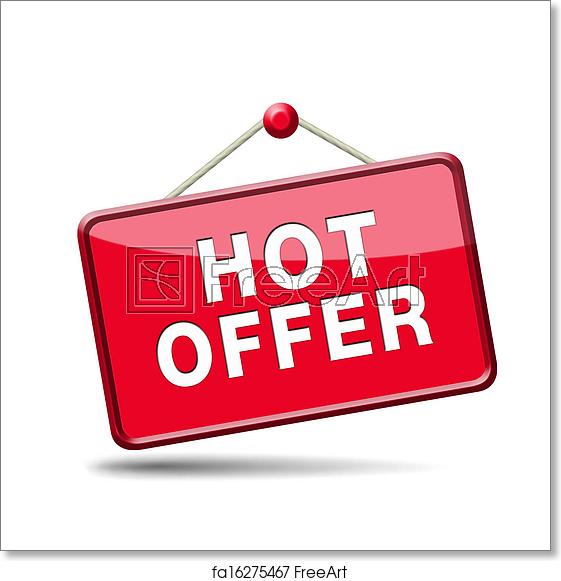 561x581 Free Art Print Of Hot Offer Icon Hot Offer Icon Or Sign
