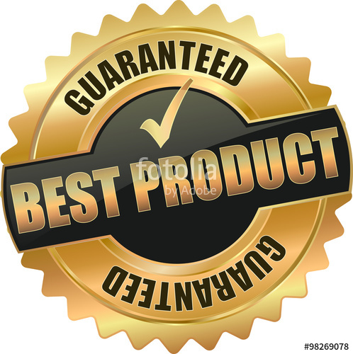 498x500 Golden Shiny Vintage Best Product Vector Icon Seal Sign Button