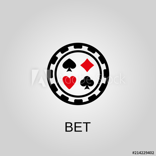 500x500 Bet Icon Bet Symbol Flat Design Stock