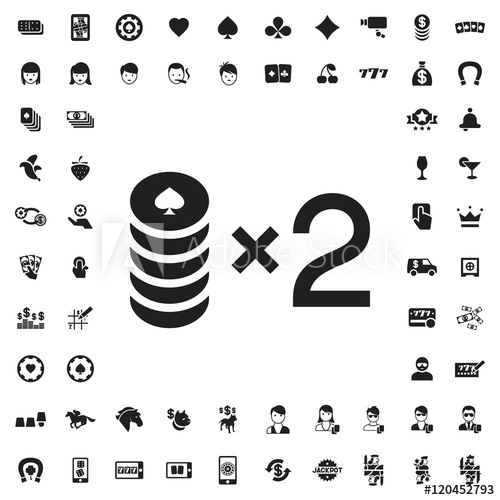 500x500 Casino Bet Icon Illustration