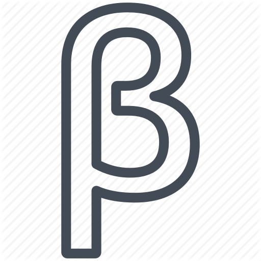 512x512 Beta, Letter, Math, Mathematics, Sign Icon