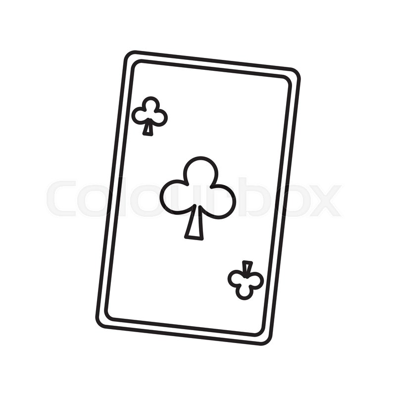 800x800 Playing Ace Card Poker Icon Casino Stock Vector Colourbox