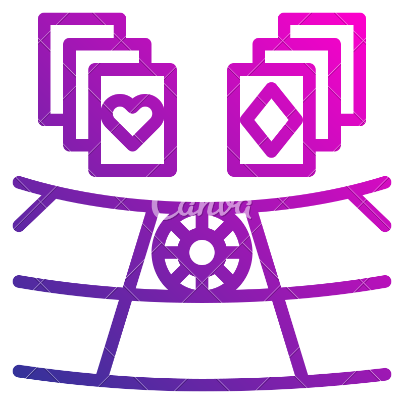 800x800 Baccarat Casino Game Cards Winner Betting Icon