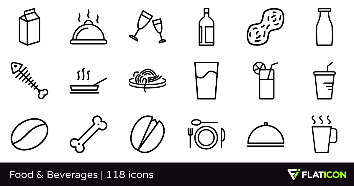 1200x630 Food Beverages Free Icons