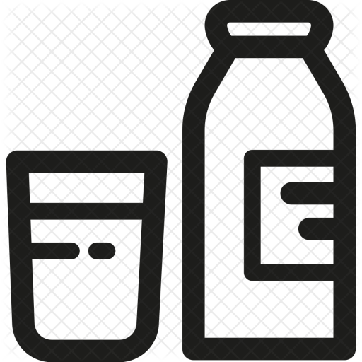 512x512 Milk, Beverage, Drink, Dairy, Meal, Breakfast Icon Of Line Style