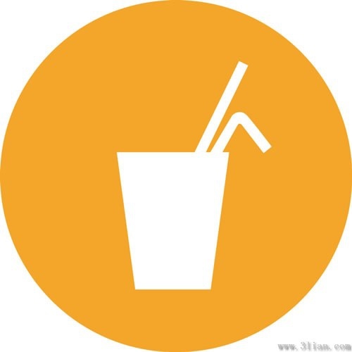 500x500 Orange Background Beverage Icons Vector Free Vector In Adobe