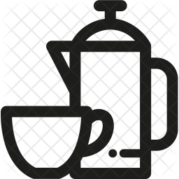 256x256 Tea, Coffee, Cup, Drink, Mug, Hot, Beverage Icon Of Line Style