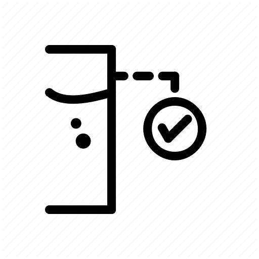 512x512 Approved, Check, Glass, Water Icon