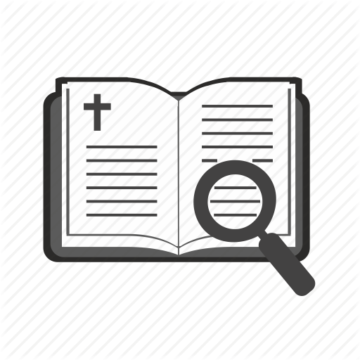 512x512 Bible, Book, Religion, Search, Text Icon