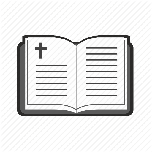 512x512 Bible, Book, Opened, Religion, Text Icon