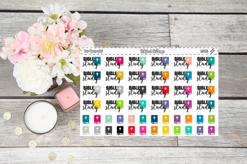 794x530 Bible Study Icon Typography Planner Stickers High Etsy
