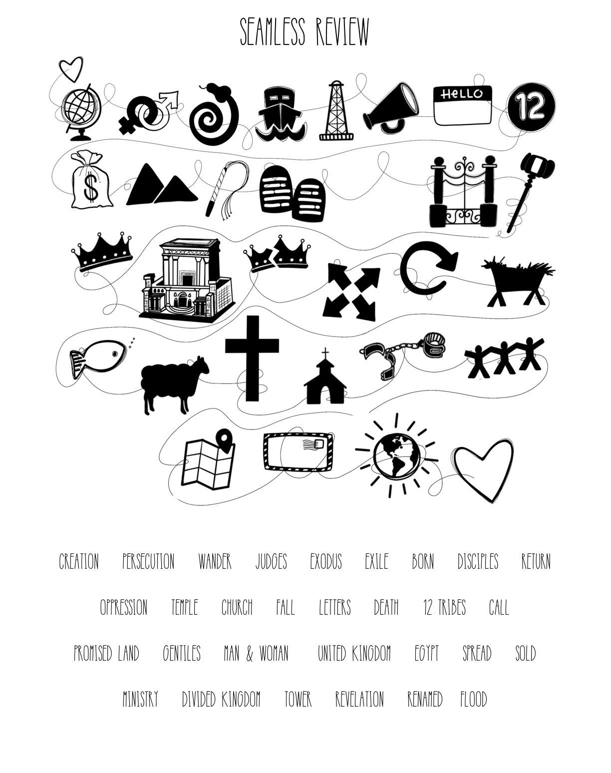 1224x1548 Seamless Study Review Sheets
