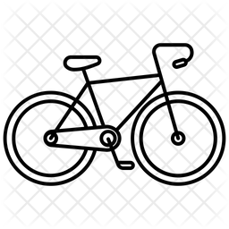 256x256 Bicycle Icon Of Line Style