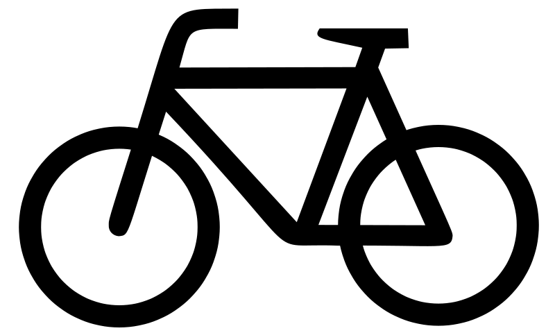 800x480 Plain Bicycle Icon Large