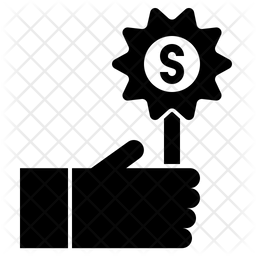256x256 Bid Icon Of Glyph Style
