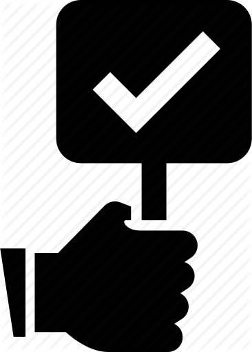 366x512 Auction, Bid, Bidder, Checkmark, Convention, Hand, Sign Icon