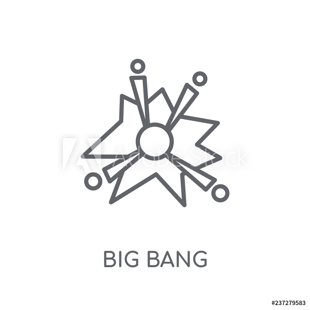 1000x1000 Photo Art Print Big Bang Linear Icon Europosters