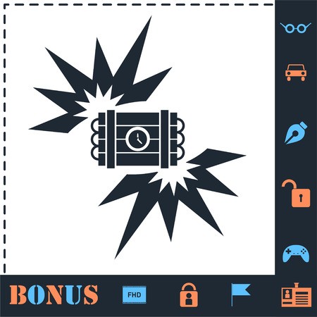 450x450 Big Bang Flash Perfect Icon With Bonus Simple Icons Royalty Free