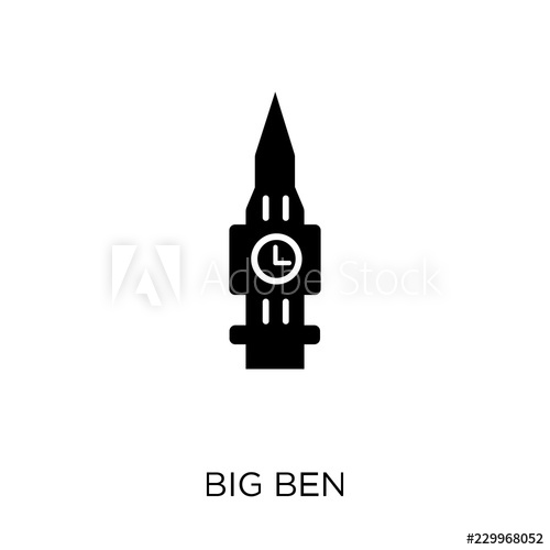 500x500 Big Ben Icon Big Ben Symbol Design From Architecture Collection