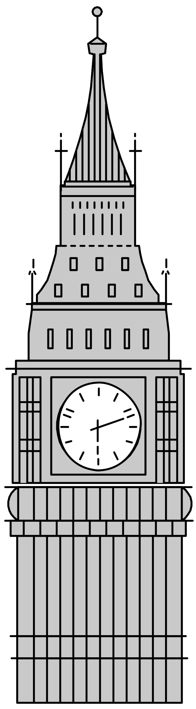 665x2400 In Honor Of Big Ben Icons Png