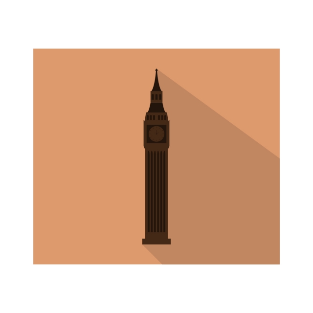 640x640 Big Ben Icon, Vector, Illustration, Design Png And Vector