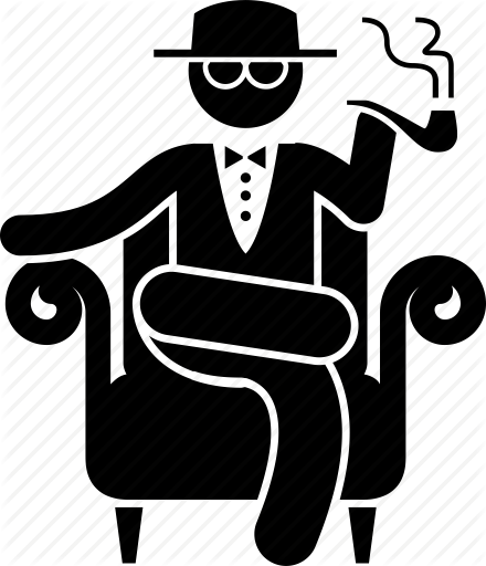 440x512 Big Boss, Man, Sitting, Smoking Pipe, Sophisticated Icon