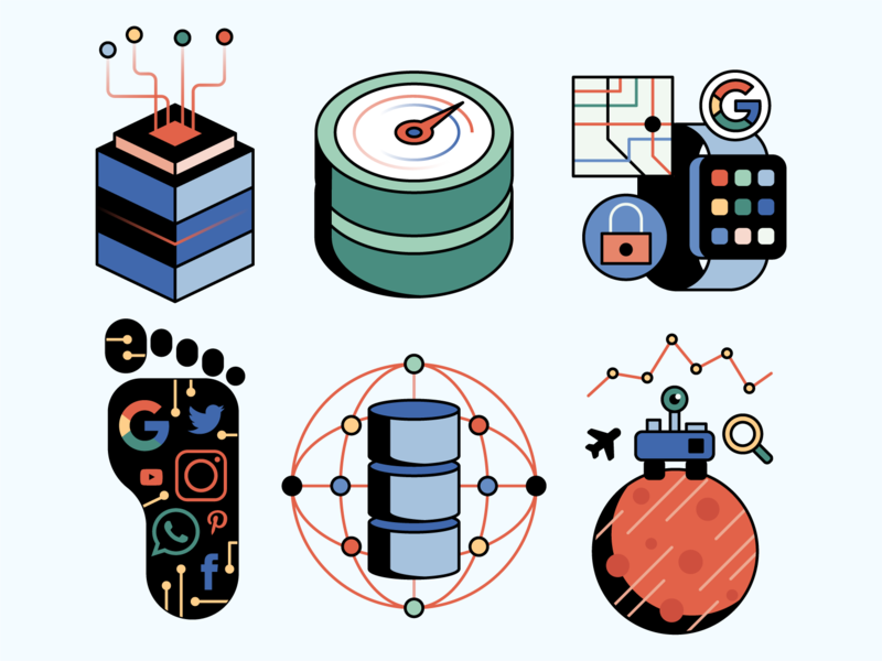 Big Data Icons 800x600 Big Data Icons