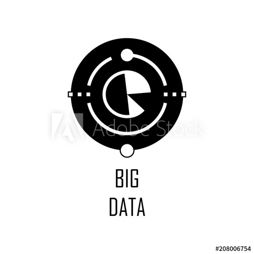 Big Data Icon Element Of Web Development For Mobile Concept 500x500 Big Data Icon Element Of Web Development For Mobile Concept