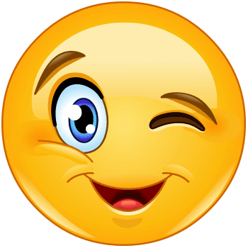 350x350 Big Wink Symbols Emoticons