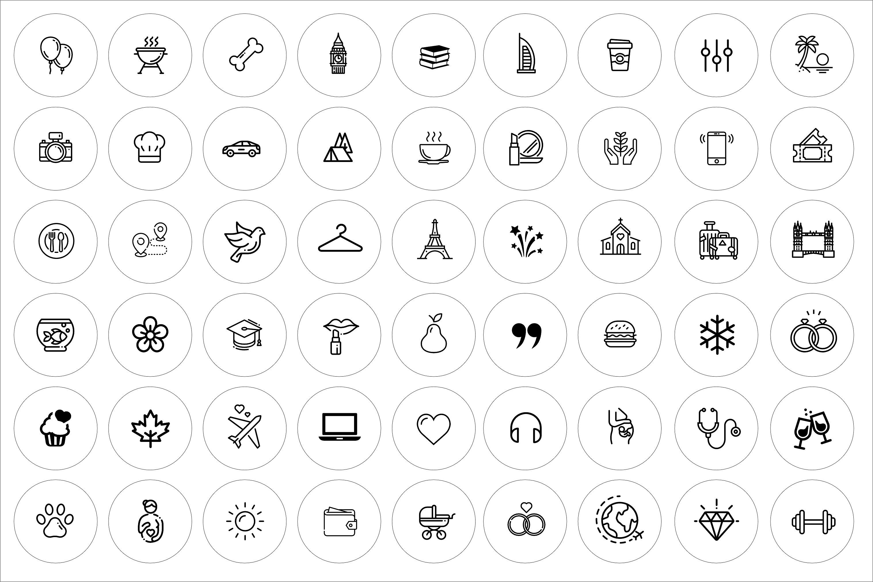 3033x2023 Instagram Stories Highlight Icons