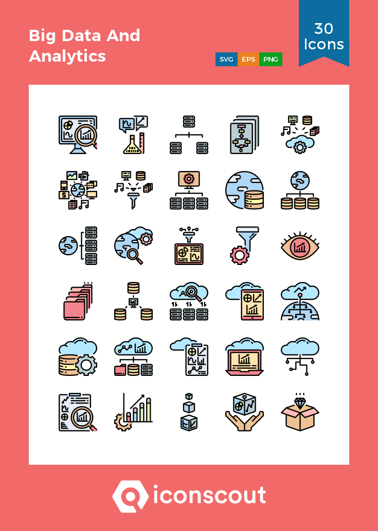 735x1034 Big Data And Analytics Icon Pack