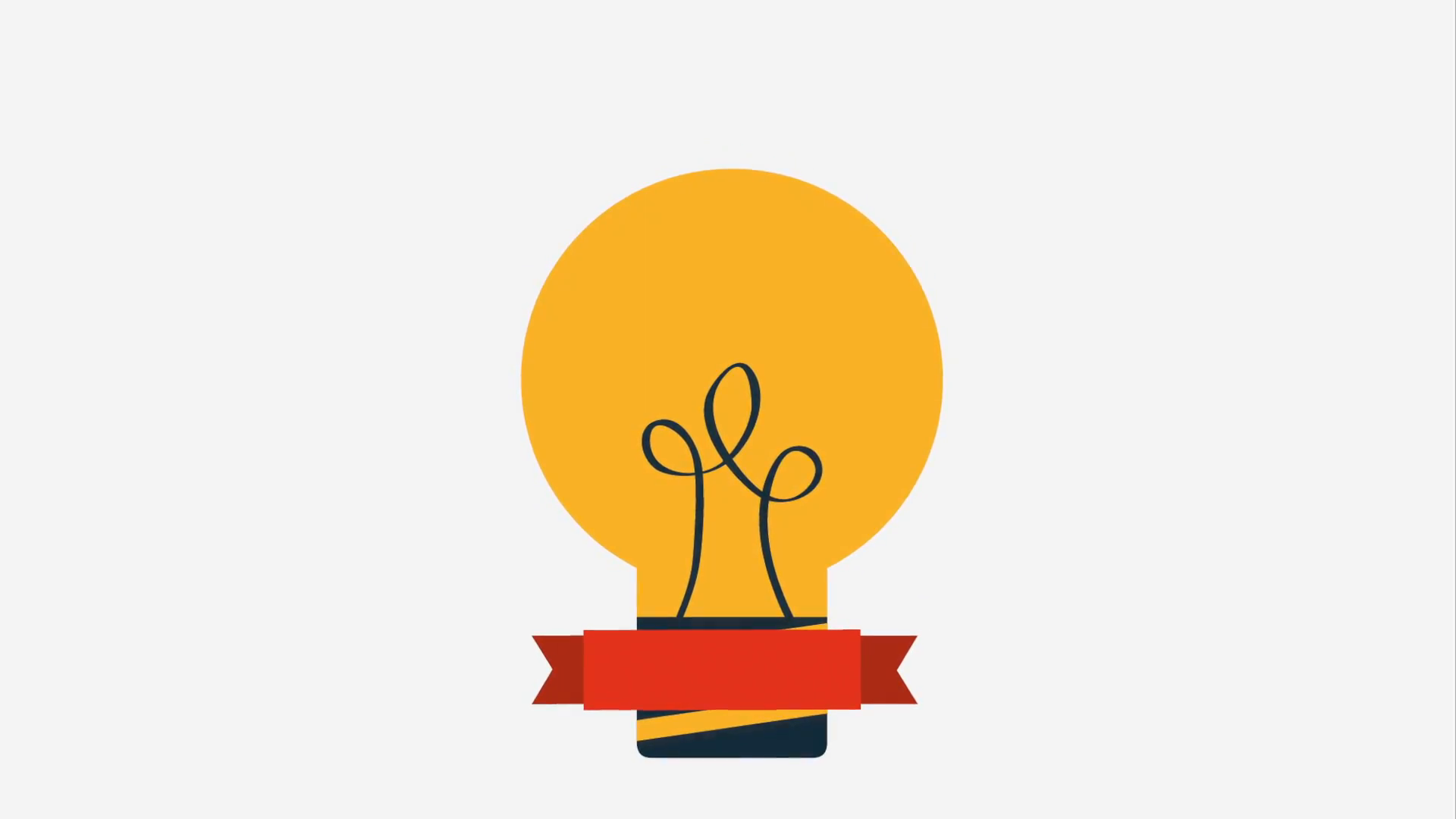 1920x1080 Big Idea Icon, Video Animation Stock Video Footage