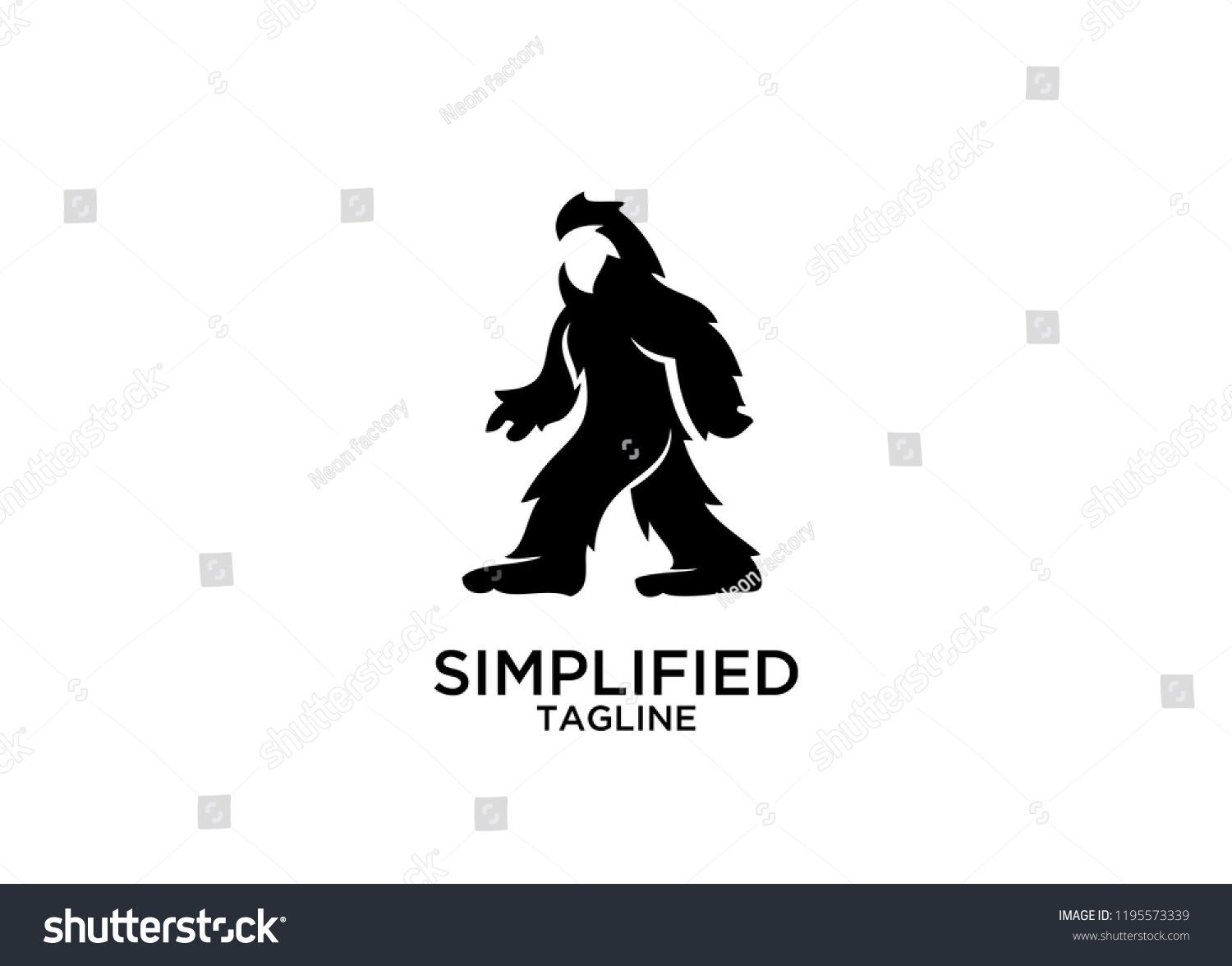 1500x1176 Bigfoot Logo Icon Designs Vectorlogo Bigfoot Icon Vector Vintage