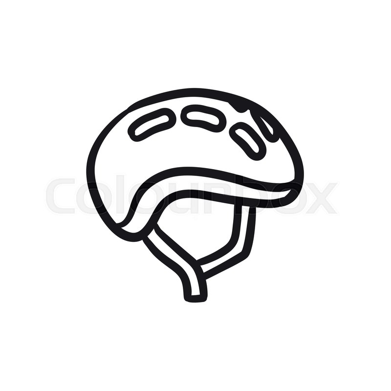 Bicycle Helmet Vector Sketch Icon Stock Vector Colourbox 800x800 Bicycle Helmet Vector Sketch Icon Stock Vector Colourbox