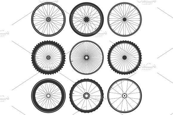 580x386 Bicycle Wheel Symbol,vector Bike Rubber Mountain Tyre Valve