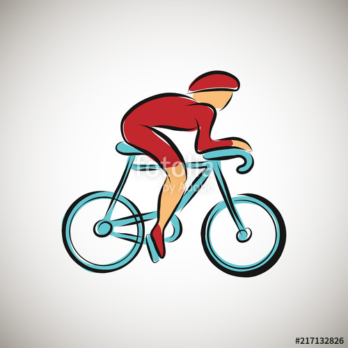 500x500 Biking Hand Drawn Outline Icons Set For Sport Event Or Marathon