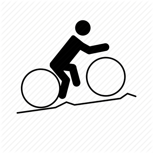 512x512 Mountain Bike, Mountain Biker Icon