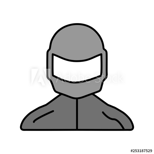 500x500 Vector Biker Icon