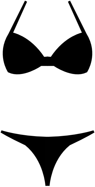 306x599 Bikini Icon Clip Art