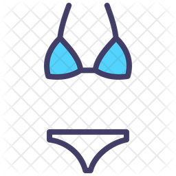 256x256 Bikini Icon Of Dualtone Style