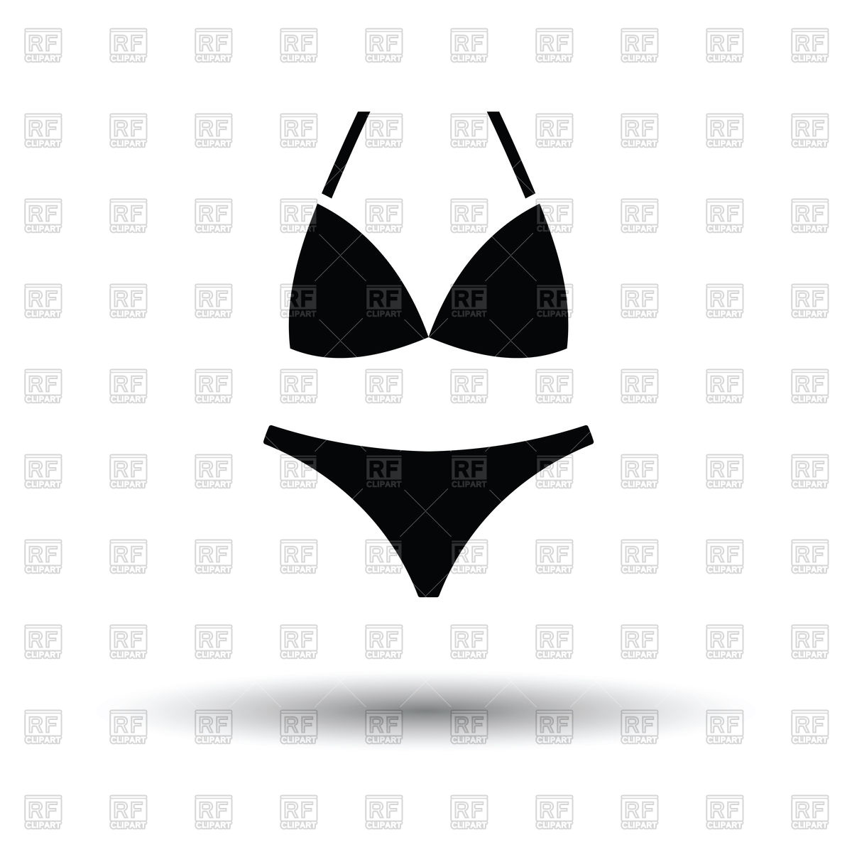 1200x1200 Bikini Icon With Shadow Design Vector Image Of Icons And Emblems