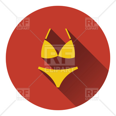 400x400 Flat Color Design Of Bikini Icon Vector Image Of Icons And Emblems