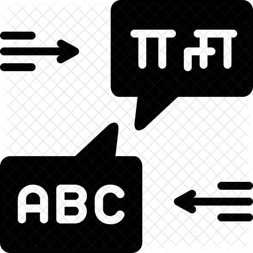 512x512 Bilingual Icon Of Glyph Style