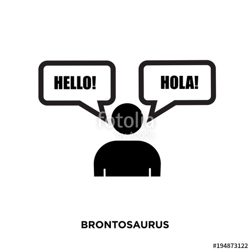 500x500 Bilingual Icon,flat Vector Sign Isolated On White Background