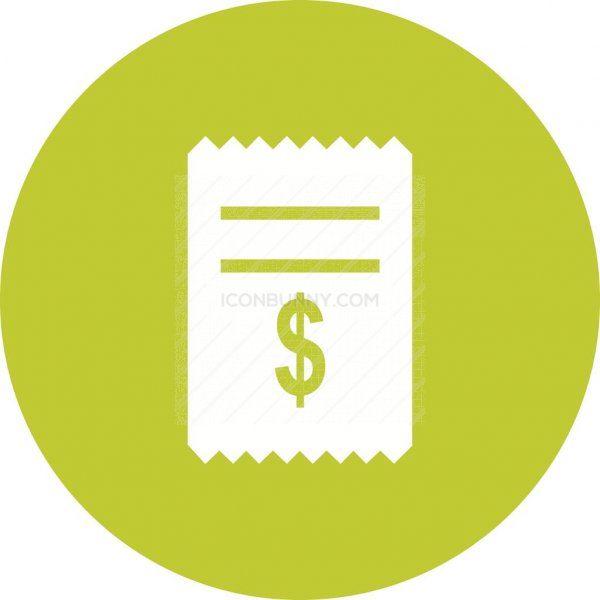 600x600 Dollar Bills Flat Round Icon