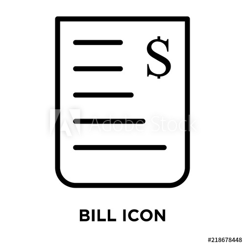 Bill Icon at Vectorified.com | Collection of Bill Icon free for ...