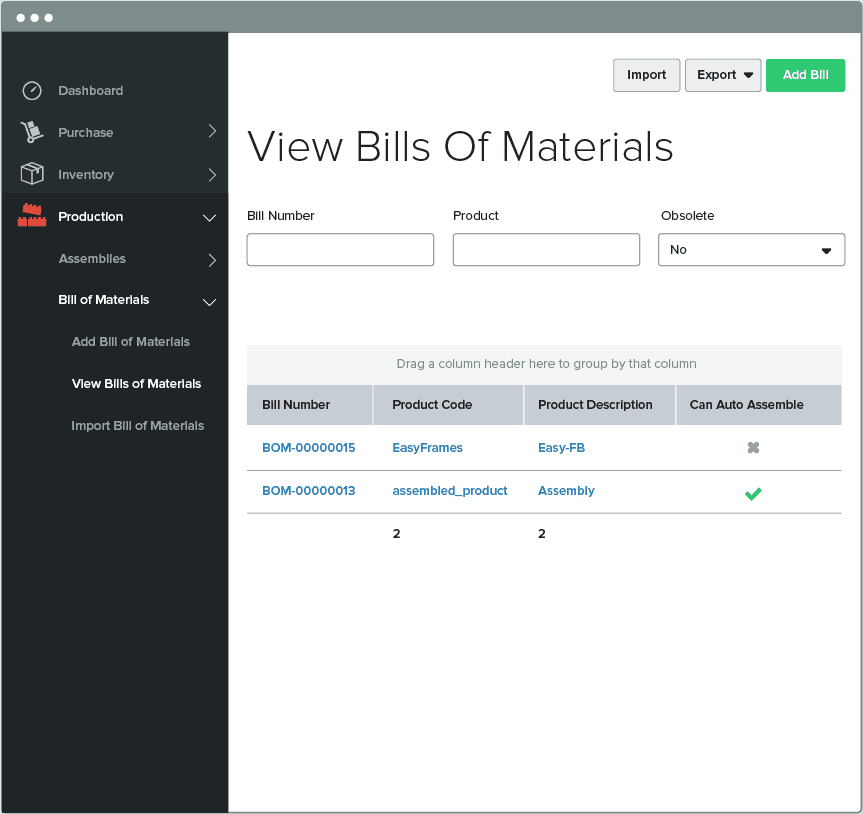 863x814 Bill Of Materials