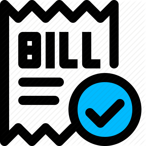 512x512 Bill, Paid, Payment, Tick Icon