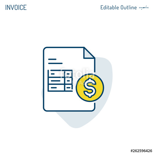 500x500 Invoice Icon, Payment Icon, Medical Bill, Banking Transaction