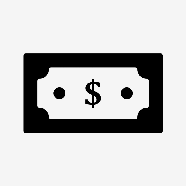 640x640 Vector Dollar Icon, Bill, Dollar, Money Icon Png And Vector